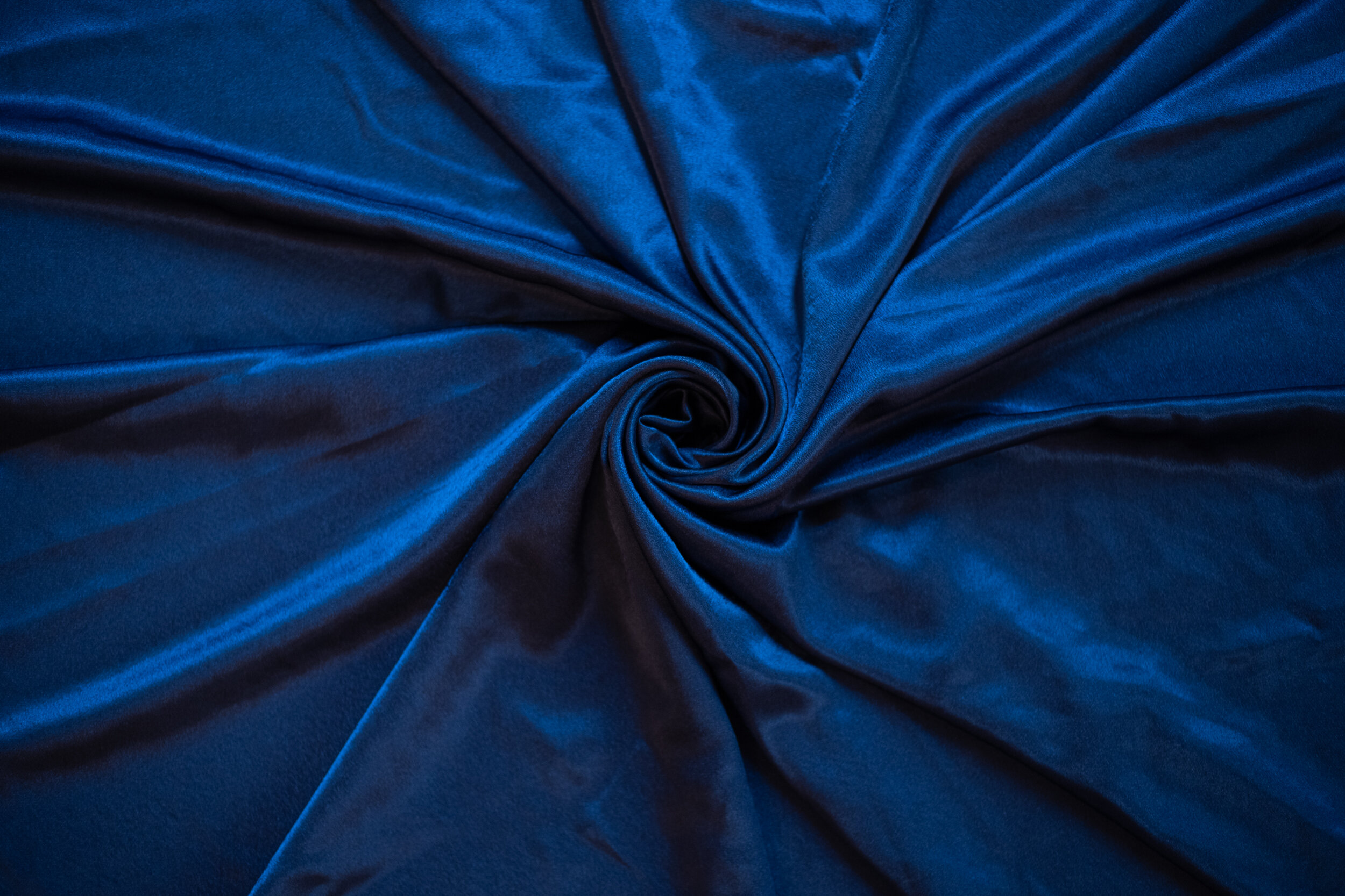 Navy Blue Satin Linen