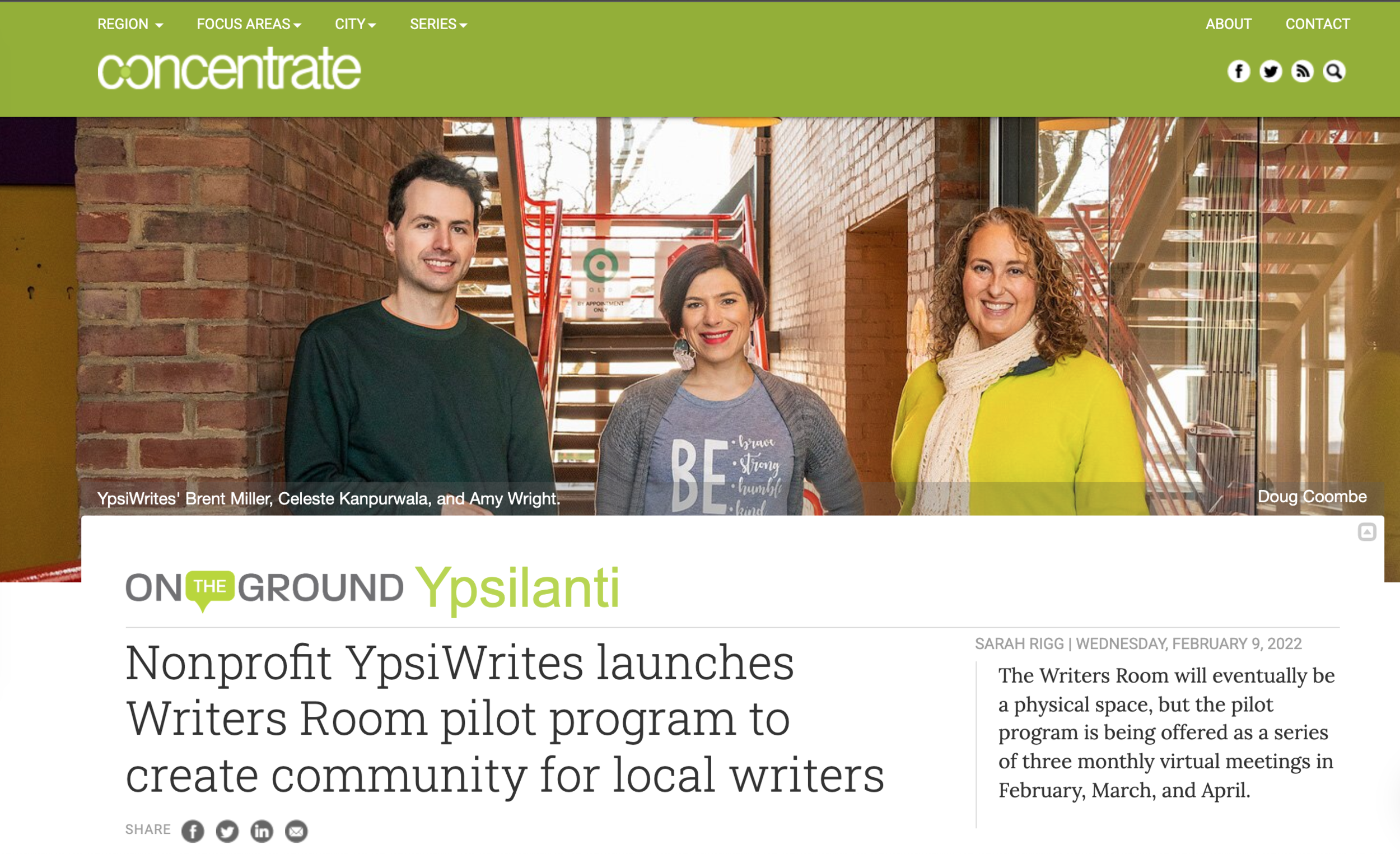 Nonprofit YpsiWrites launches Writers Room pilot program to create community for local writers