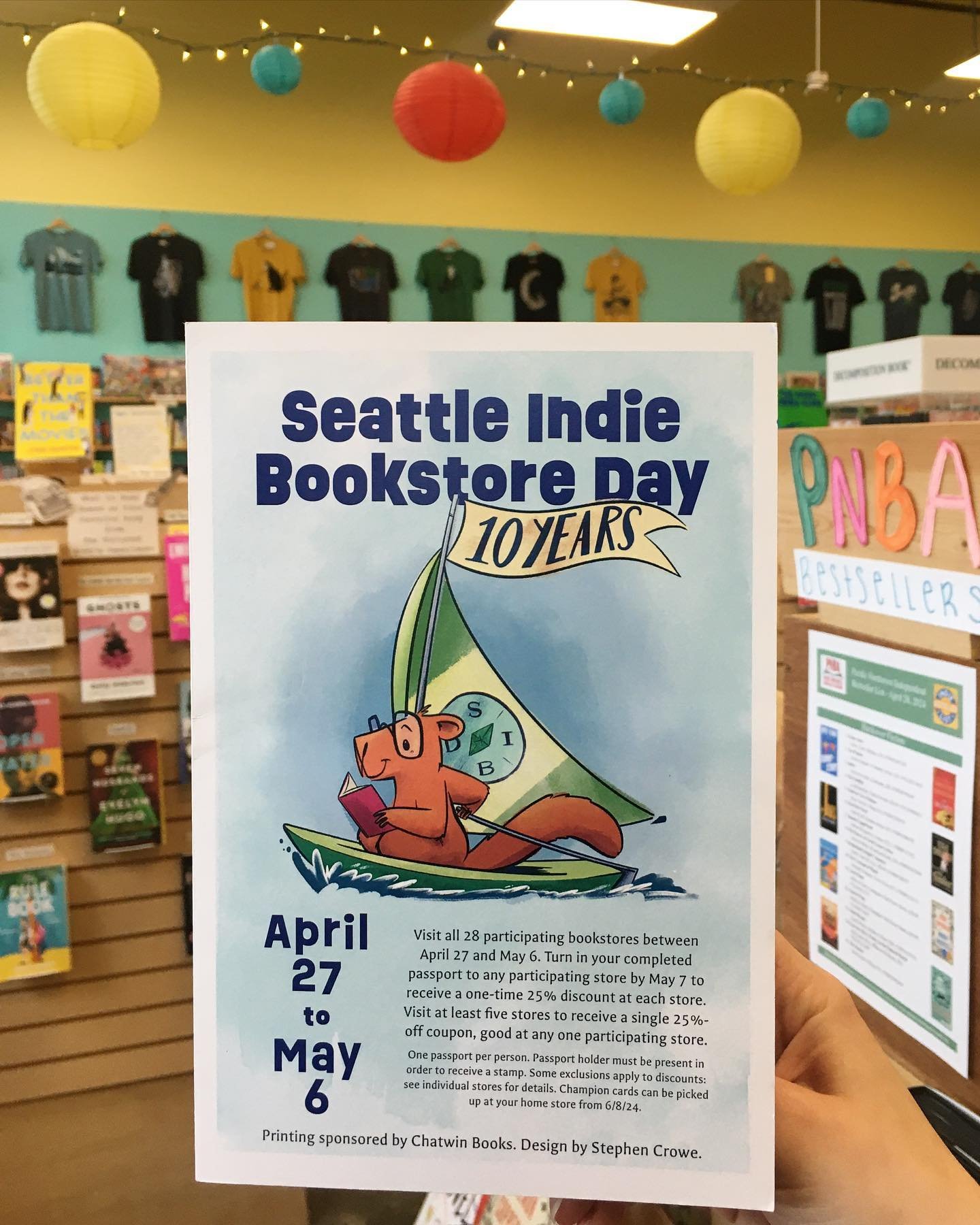 Thank you to everyone that joined us last Saturday for Indie Bookstore Day!! Just a reminder that you have until the 6th to finish up your passports! We&rsquo;re here and ready to give stamps this weekend 😁