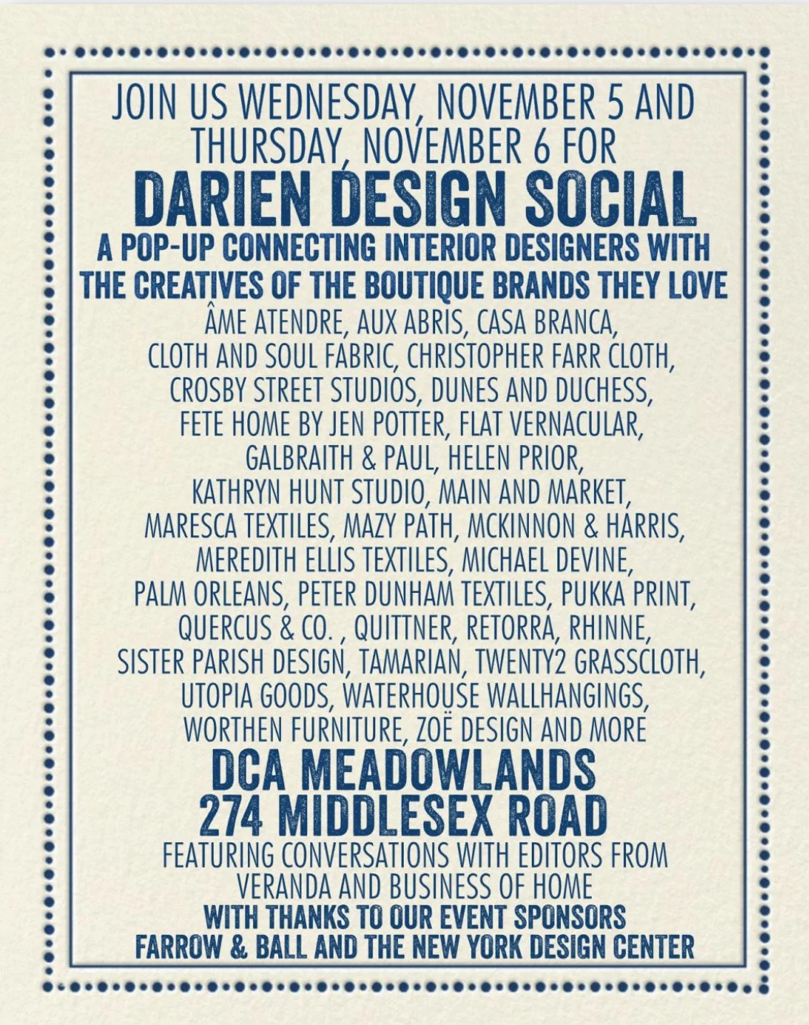 Darien Design Social