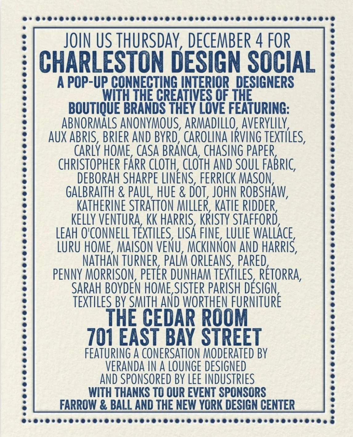 Charleston Design Social