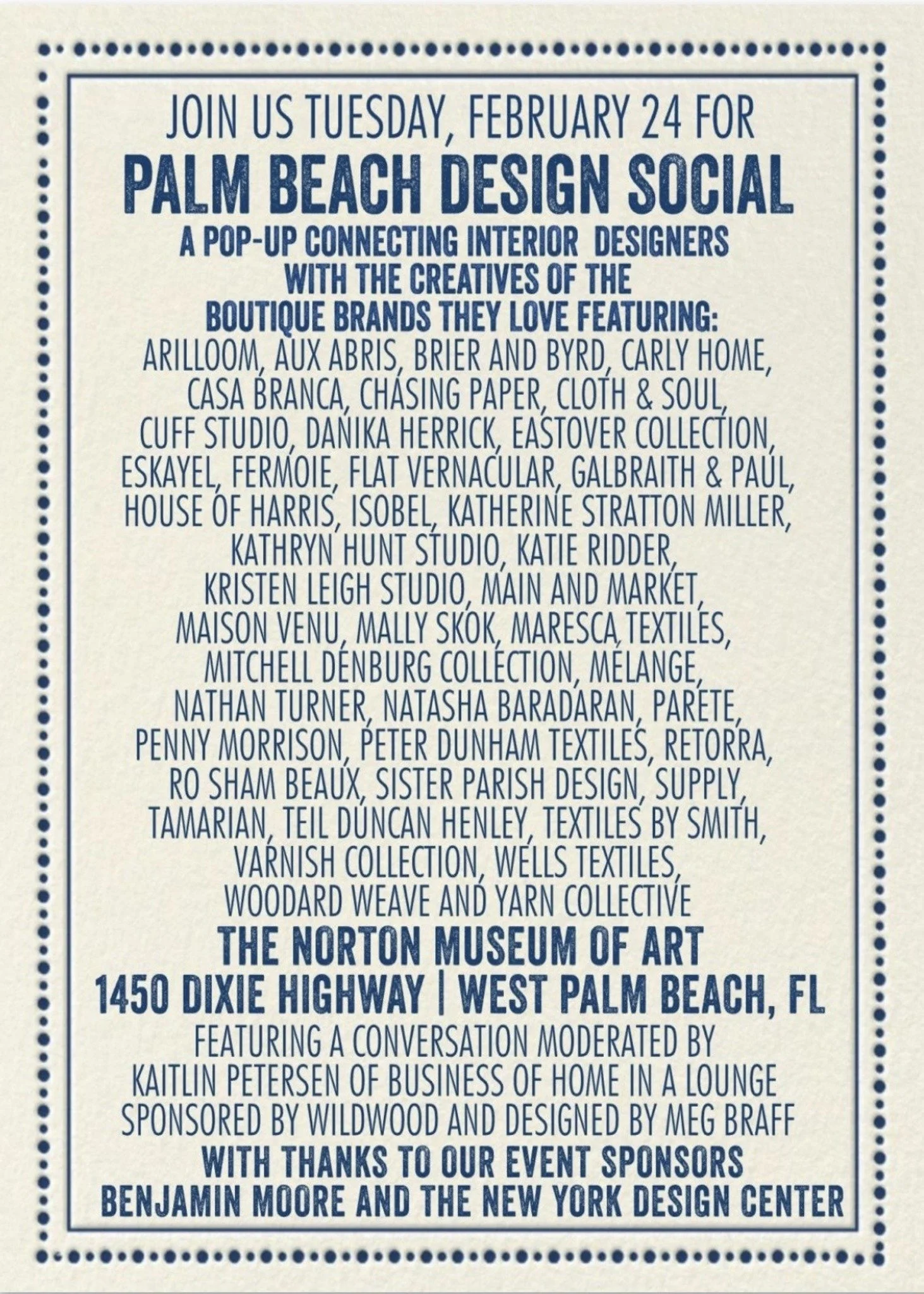 Palm Beach Design Social 