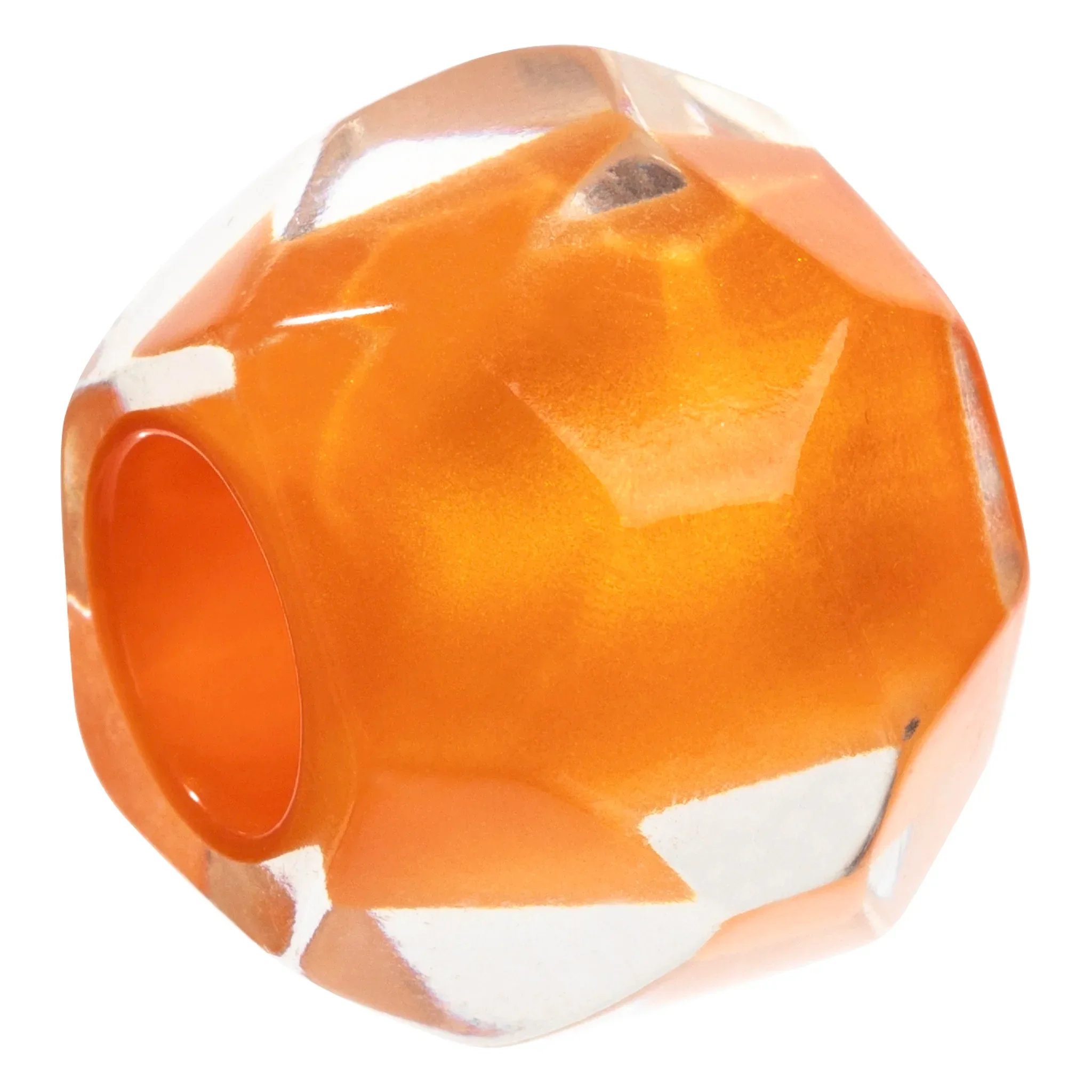 BFORA.  Faceted orange resin bead by Zsiska