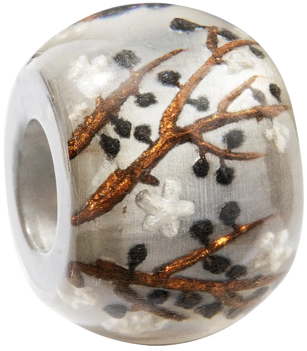 BSHAN.  Autumn branches resin bead by Zsiska