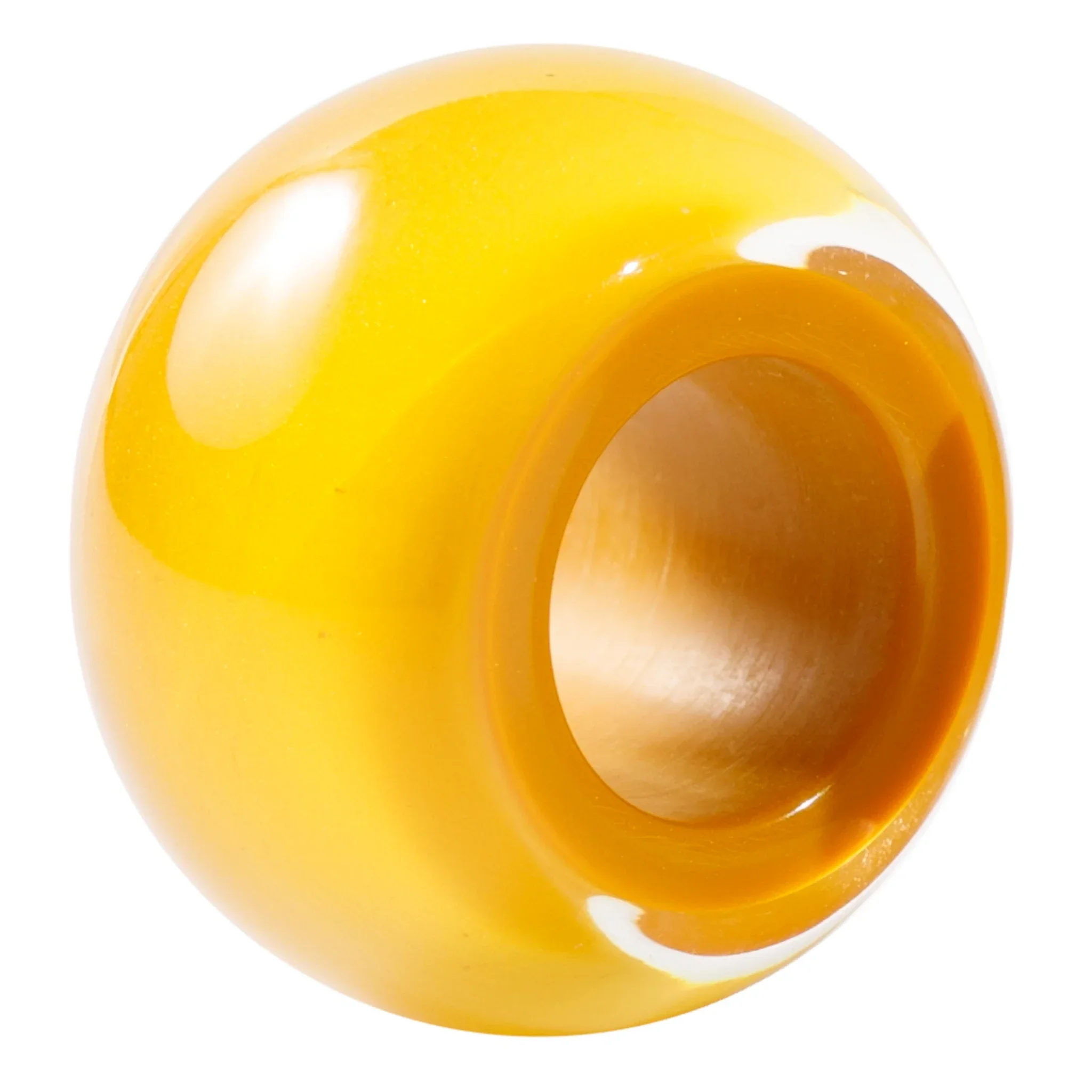 Mustard resin bead by Zsiska