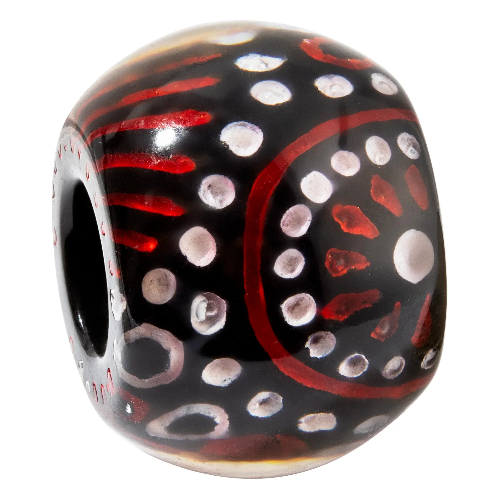 BART2.  Black and deep red bead by Zsiska