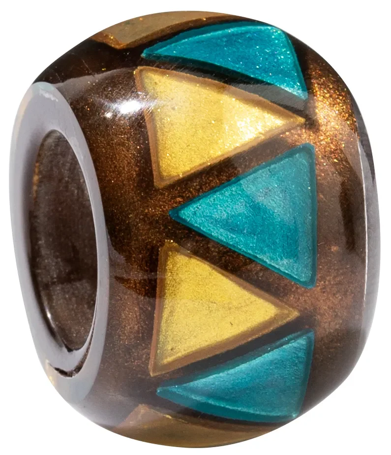 TRITY.  Small handmade resin bead by Zsiska