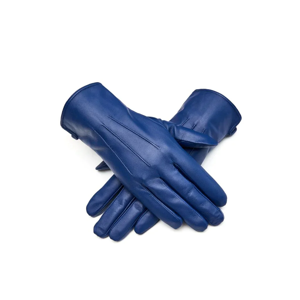 RST20.  Navy leather gloves