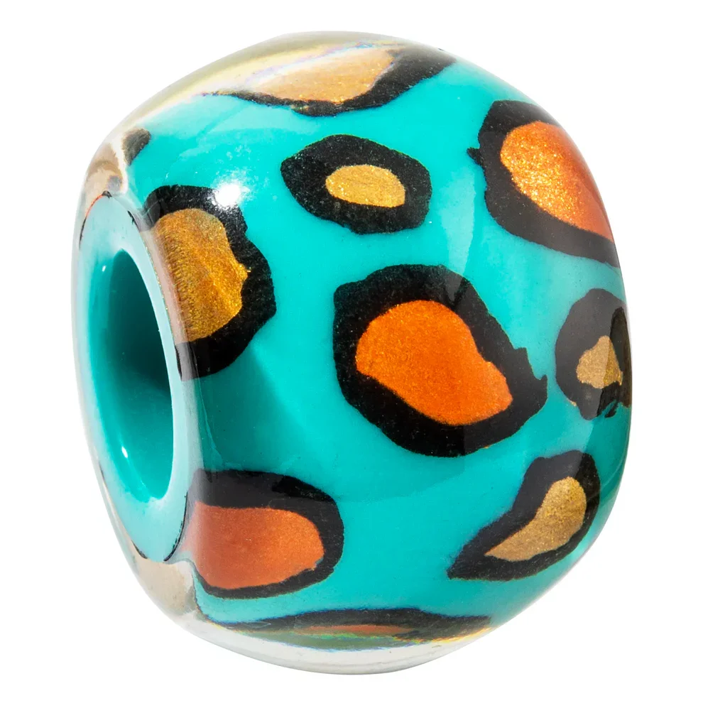 BFUN1.  Teal and orange bead by Zsiska