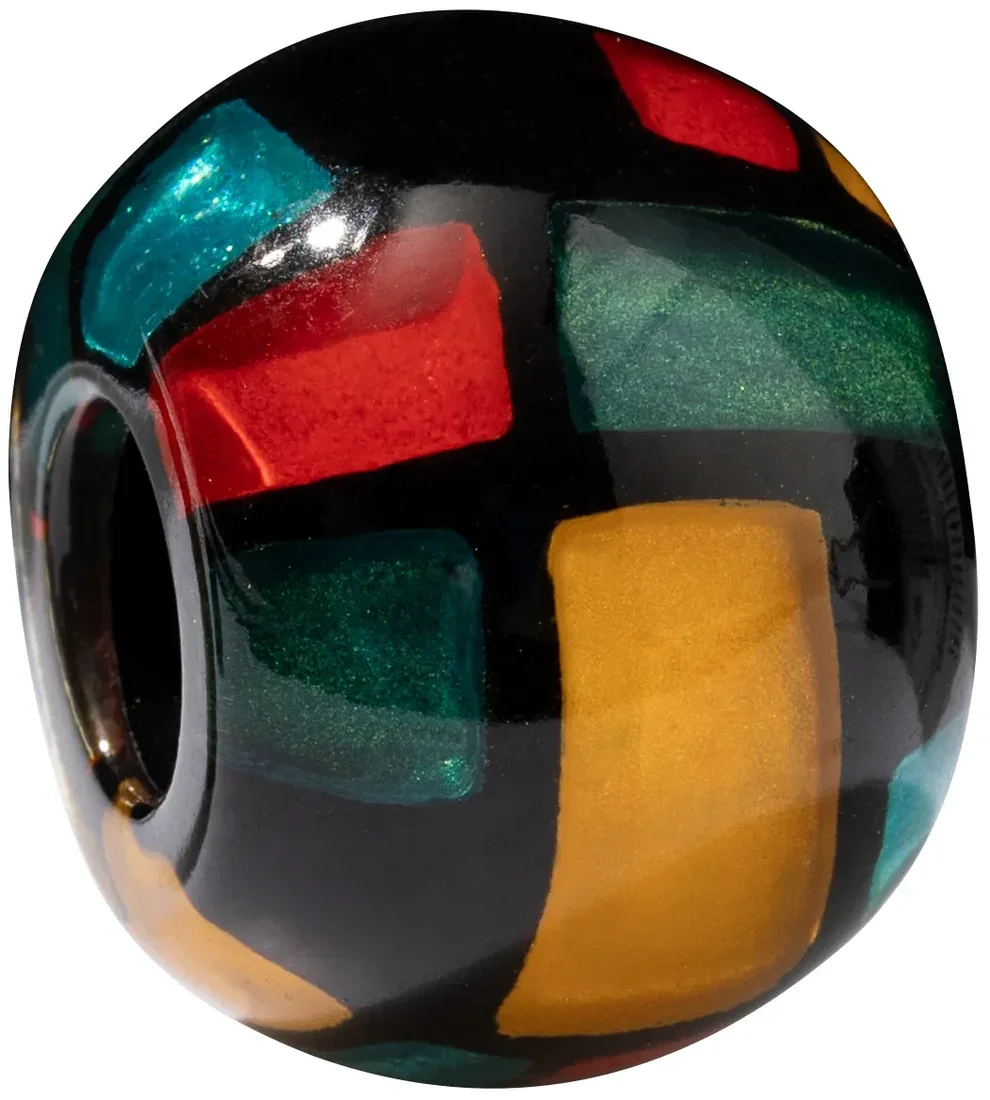 MULTI.  Multi coloured resin bead by Zsiska