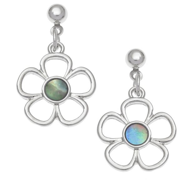 TJ840. Paua shell stud earrings