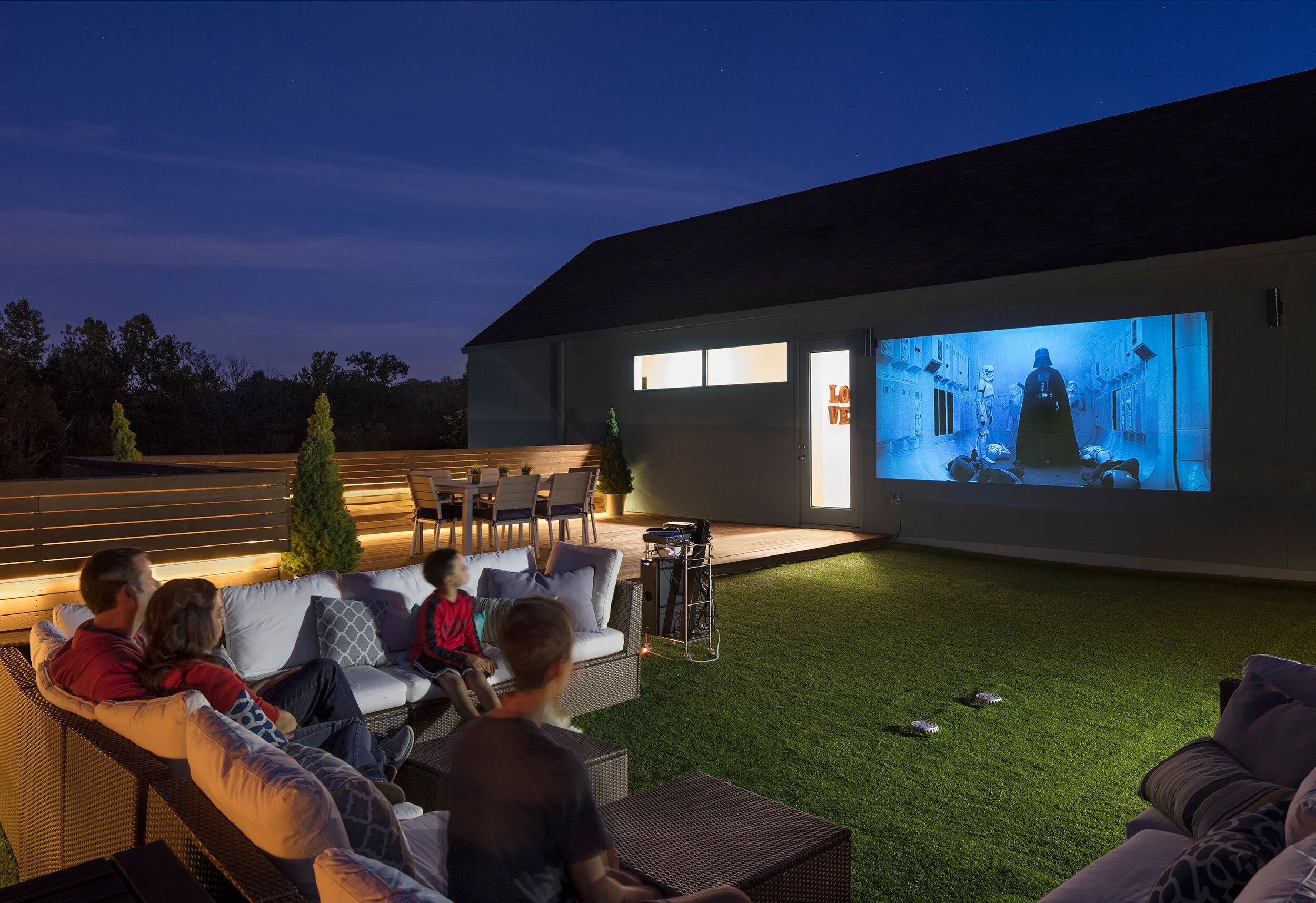 Rooftop Theater, Private Residence, Shawnee, KS  KEM Studio