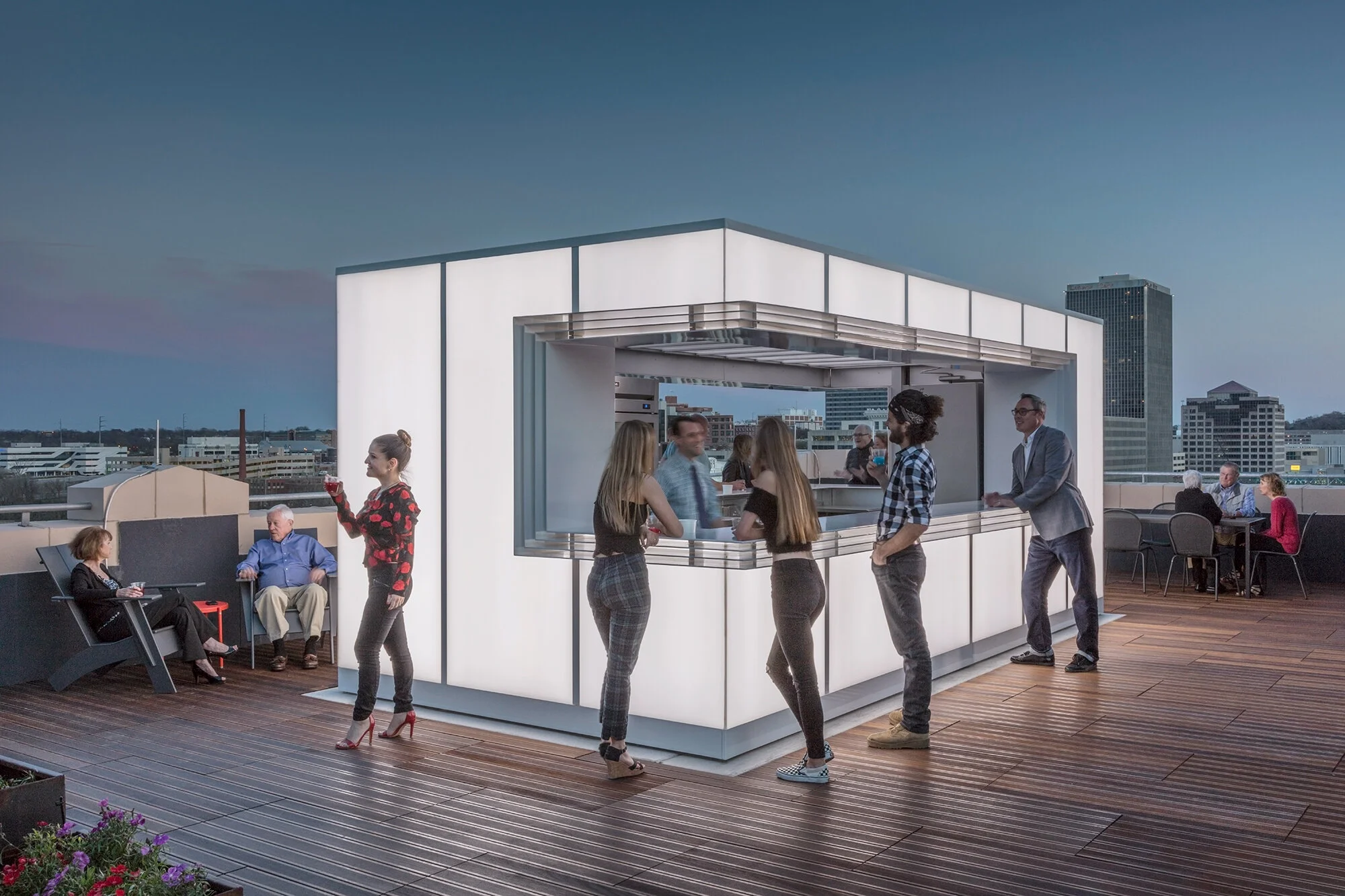 Corrigan Building Rooftop Bar, Kansas City, MOJoe Munson Studios