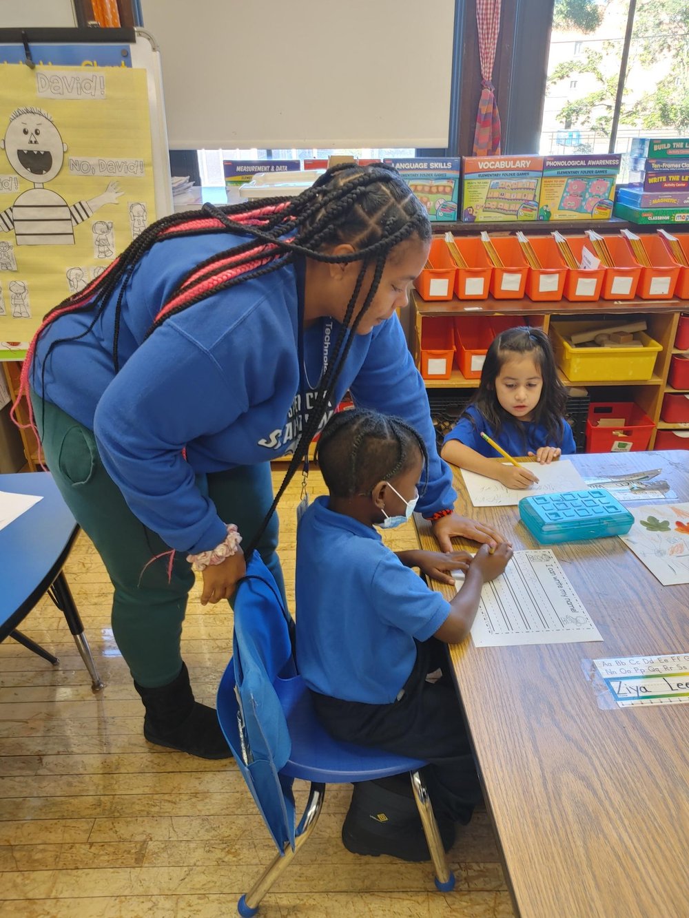 Parent Mentor in the classroom at Spencer Elementary Math &amp; Science Academy.