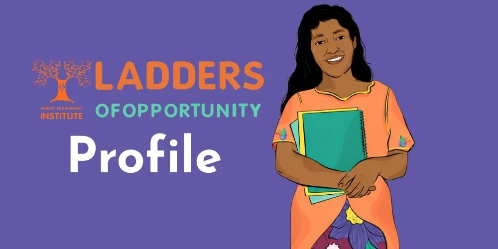 a brown skinned woman holds notebooks line art