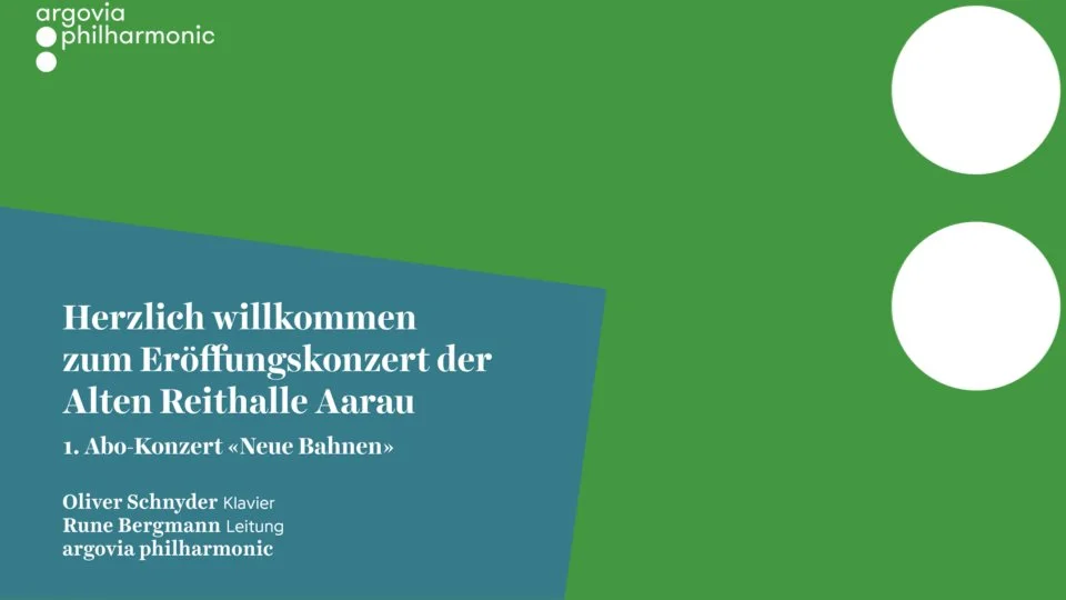 Liveproduktion mit Argovia Philharmonic und Oliver Schnyder