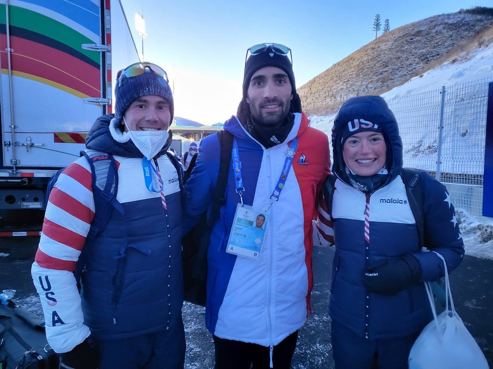 Jake and I with Martin Fourcade