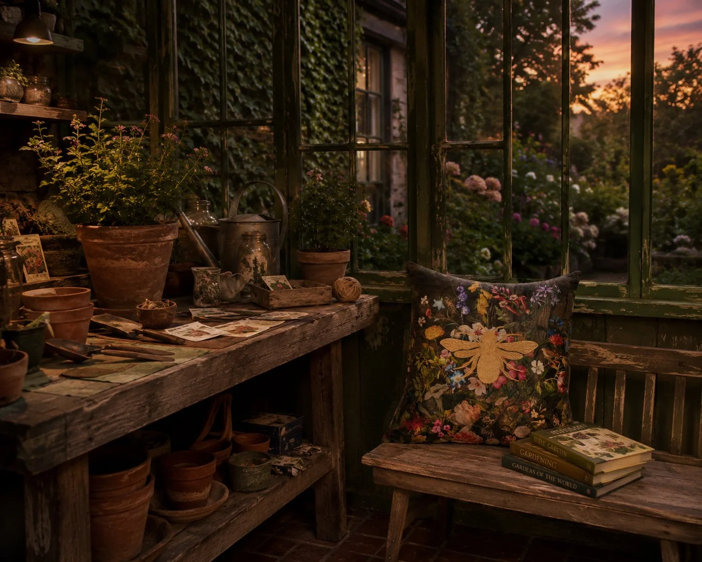 Secret Garden Queen Bee Pillow Lifestyle Image.jpg