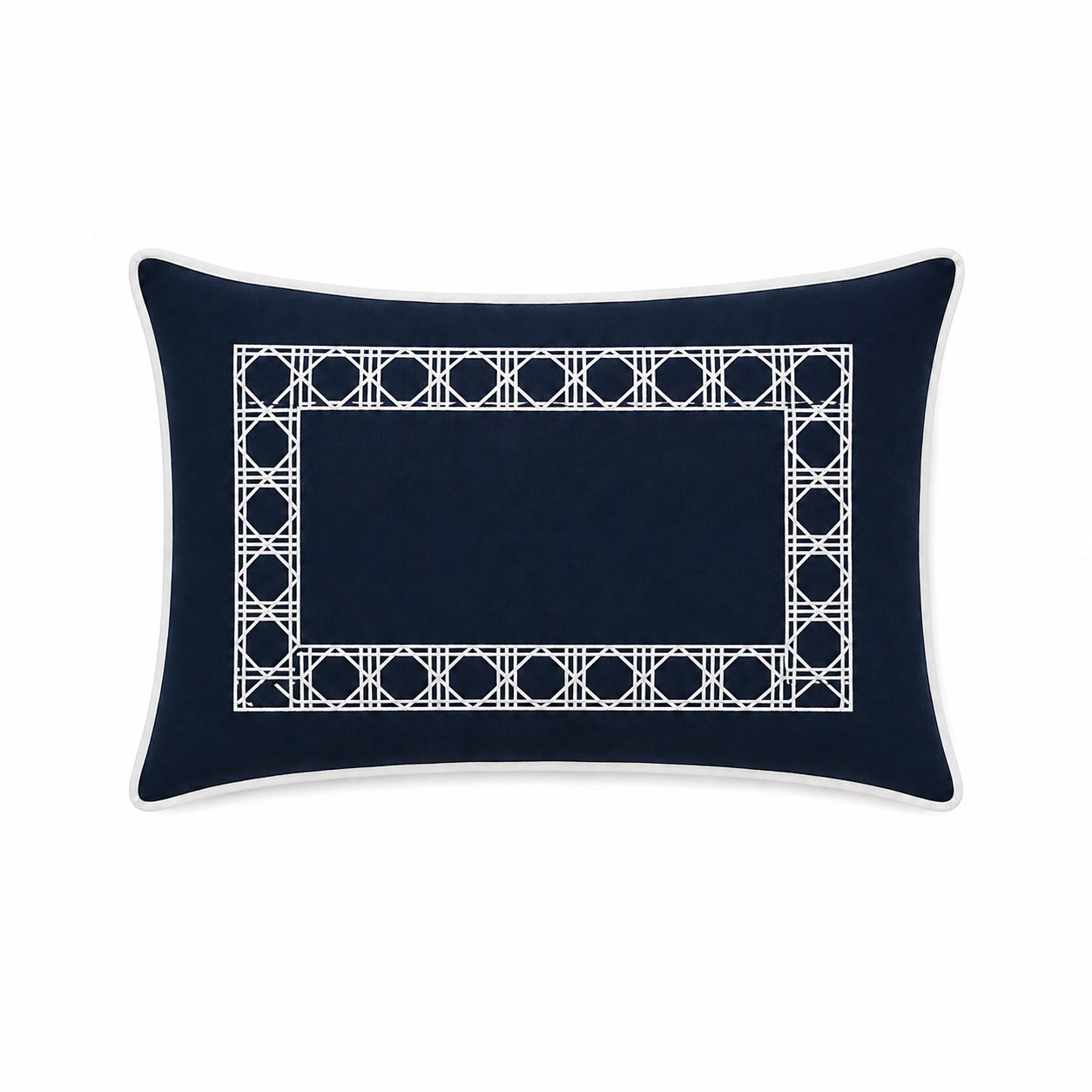 Navy Caning Lumbar Pillow.jpg