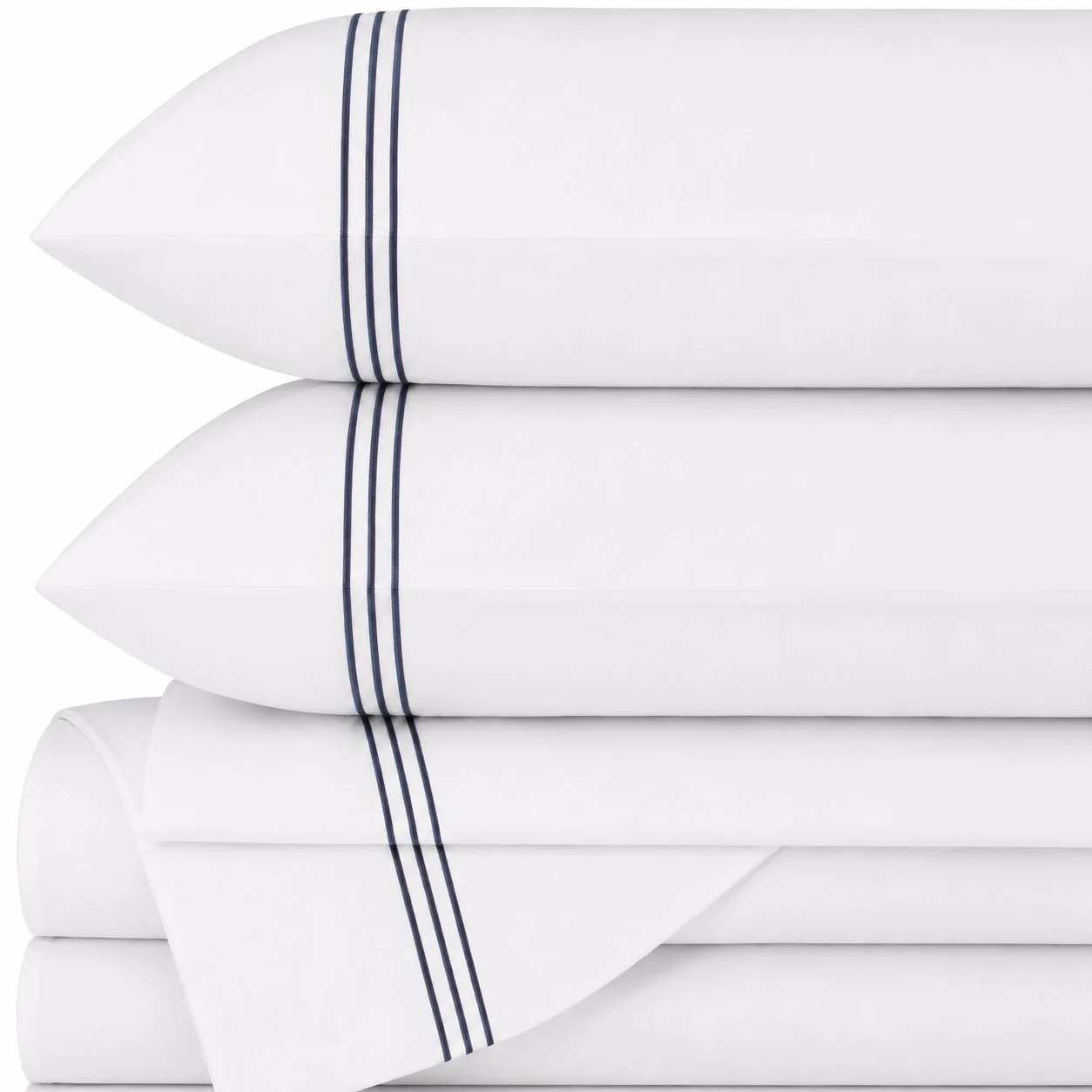 Triple Line Sheet Set Navy.jpg