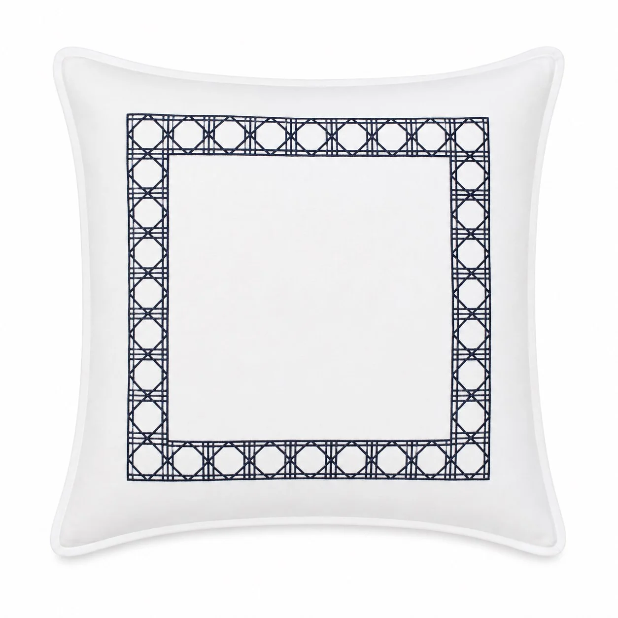 White Linen with Navy Caning Euro.jpg