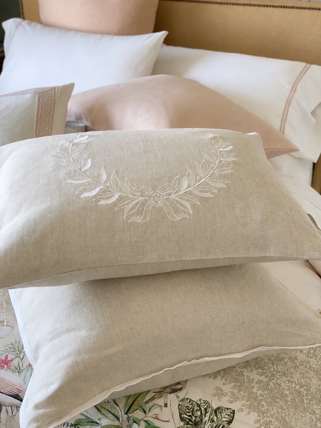 Close up of Laurel Wreath Sham.jpg