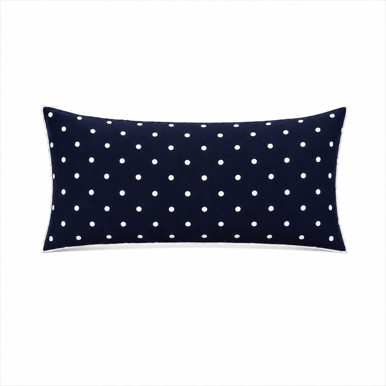 Navy Polka Dot Bolster Pillow .jpg