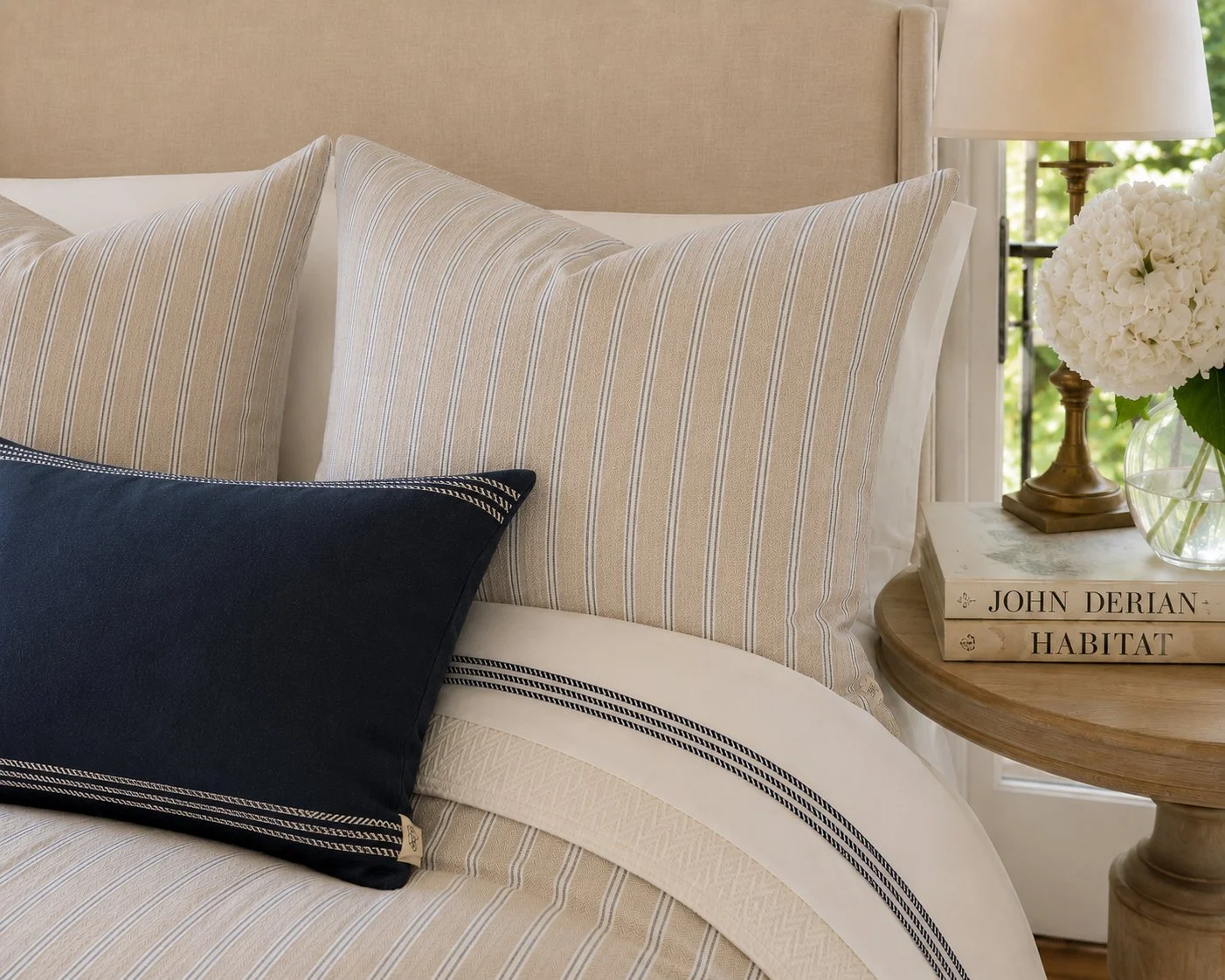 Tan and Navy Linen Stripe Dutch Euro Lifestyle Image.jpg