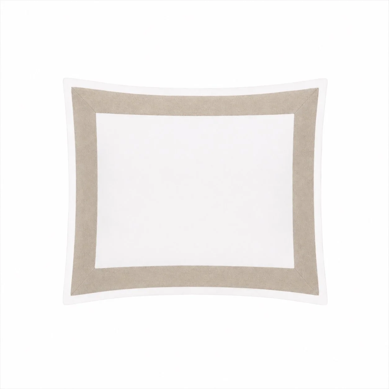 Natural Banded Border Sham