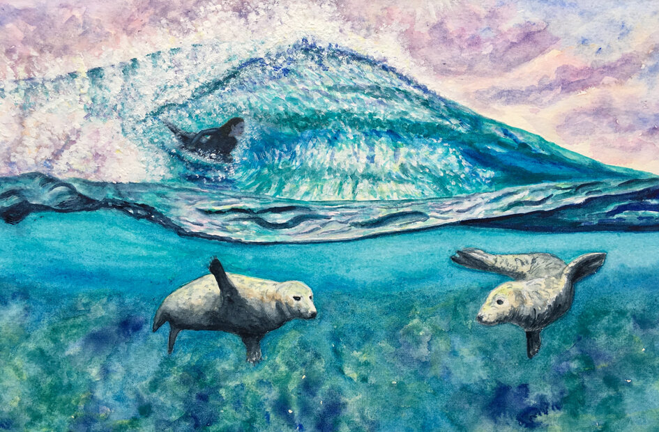 Sharing the Surf Grey Seal.jpg