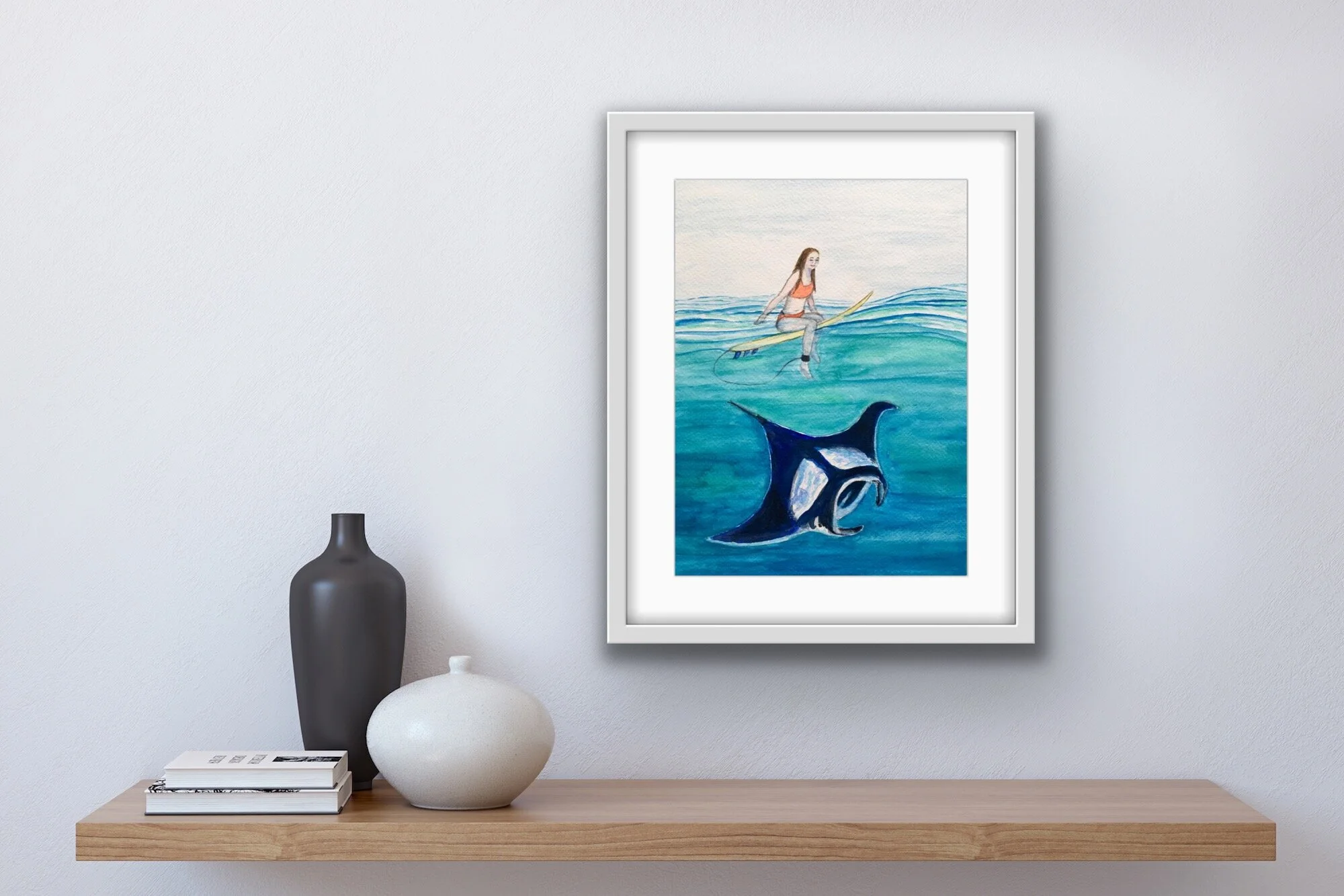 Sharing the Surf Manta Ray wall art 9.JPG