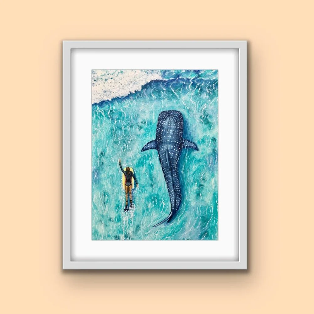 Sharing the Surf whale shark wall art 6.JPG