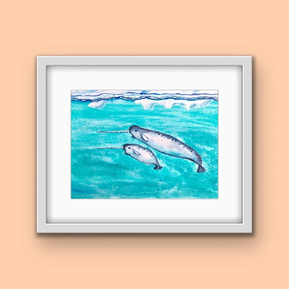 Narwhals wall art 5.JPG