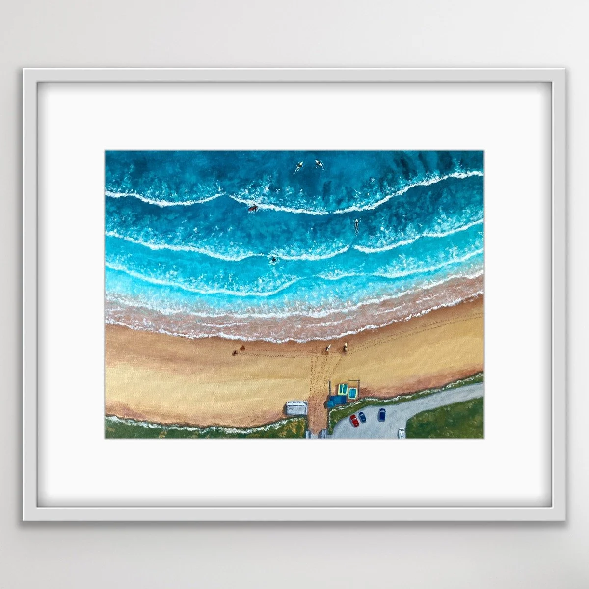 Morning Surf at Joss Bay by Joy Clifton, Limited Edition Print, Surf Print, Ocean Art