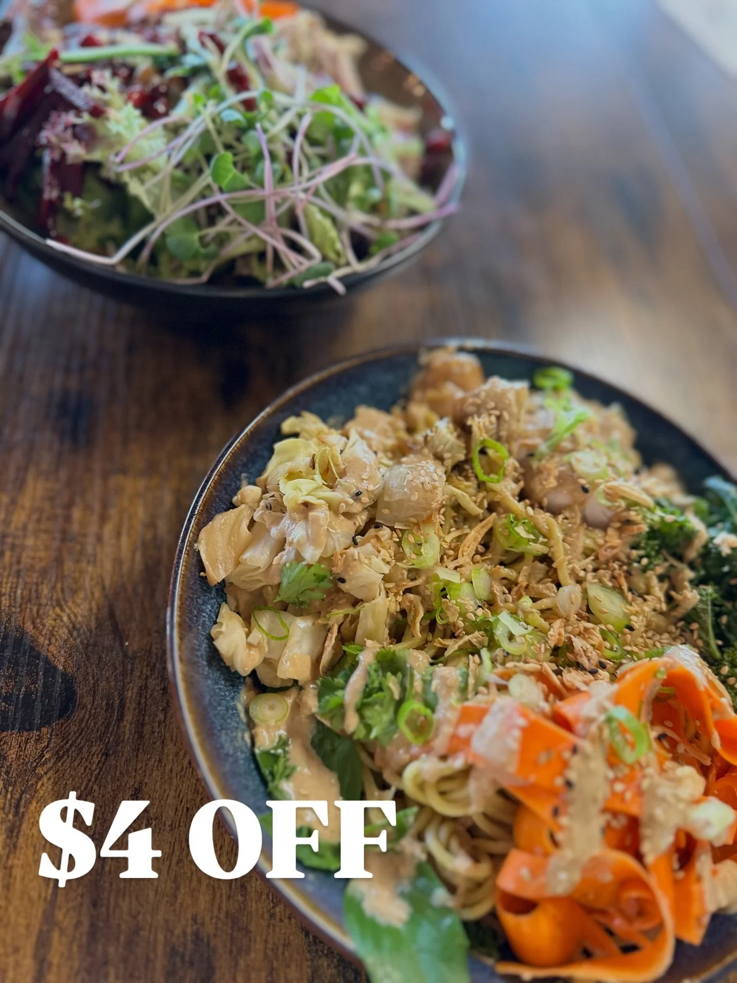 ✨ A little Savings for Lots of Nourishment

We want you to gather and eat together this holiday season with ease so enjoy $4 off all bowls this holiday Monday to Friday! So that&rsquo;s only $16-18/ bowl! 

Applicable to in person and phone orders 

