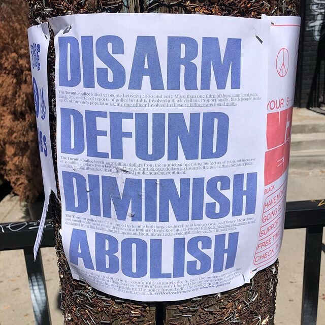 Spotted these posters across the street from our old digs in Kensington Market. 
Got home to a 3-page letter from the Mayor asking our local business association to spread his message. &quot;I am calling on you to take concerted action to end anti-Bl