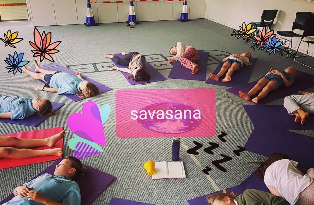 At the end of each kids yoga class, we practise savasana. Relaxation. We might do belly breathing, a body scan or a guided visualisation. It's so beautiful to feel the excited active handstanding energy ground down after a couple of minutes, and usua
