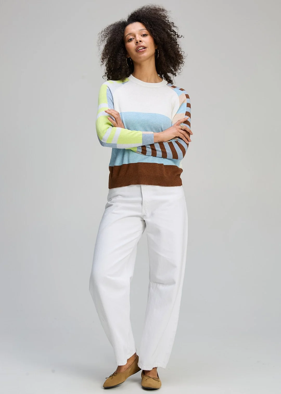 Spliced White jumper by Z and P
