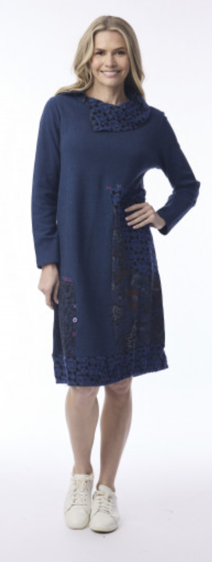 Navy Patch Frock