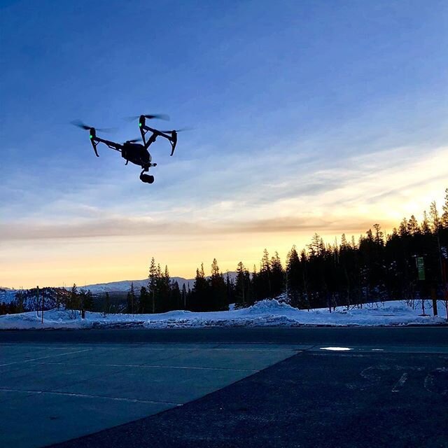 Took the Inspire to Mammoth this weekend. Let&rsquo;s just say the 23 degree morning weather was worth it #drone #worthit #mammoth