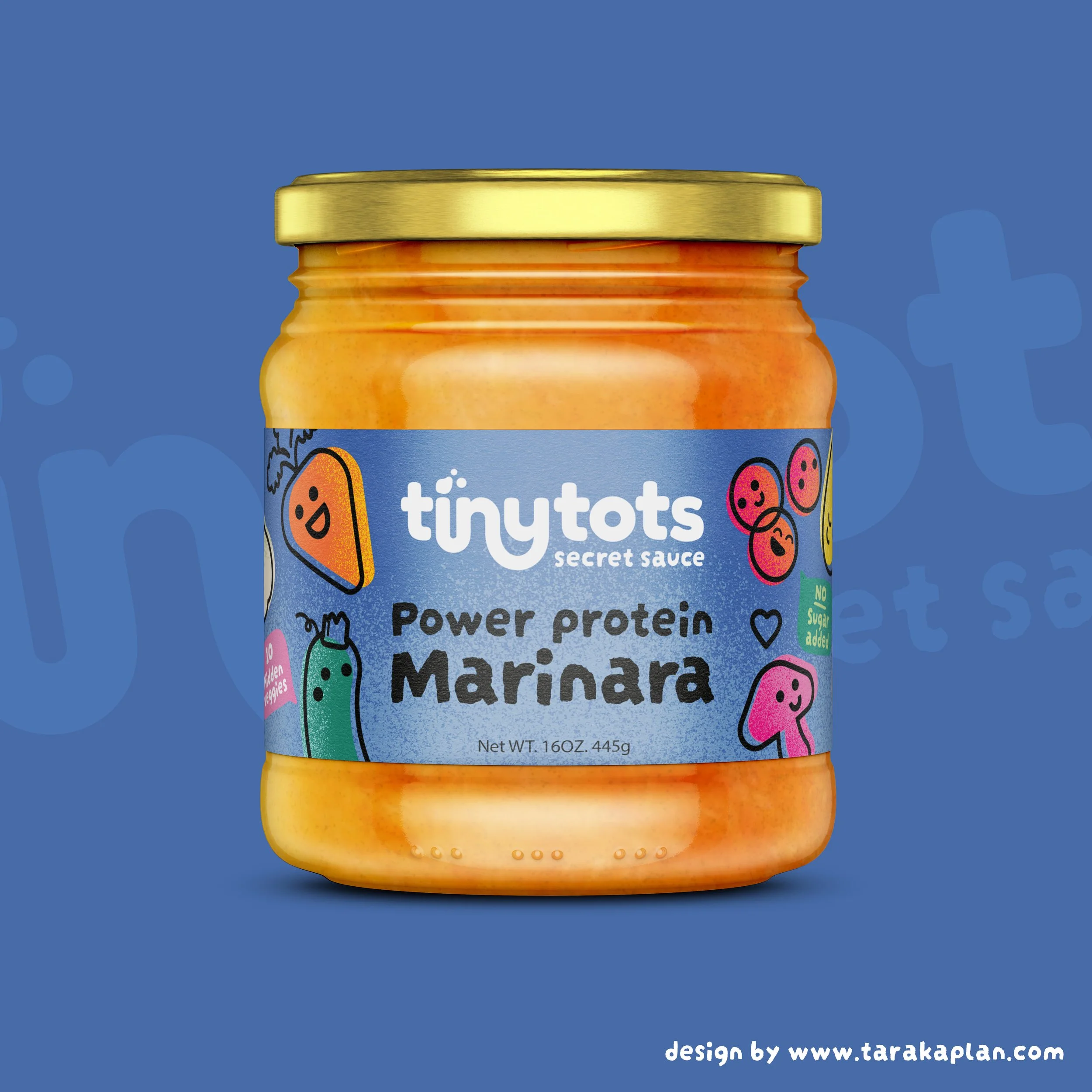 label design - power protein