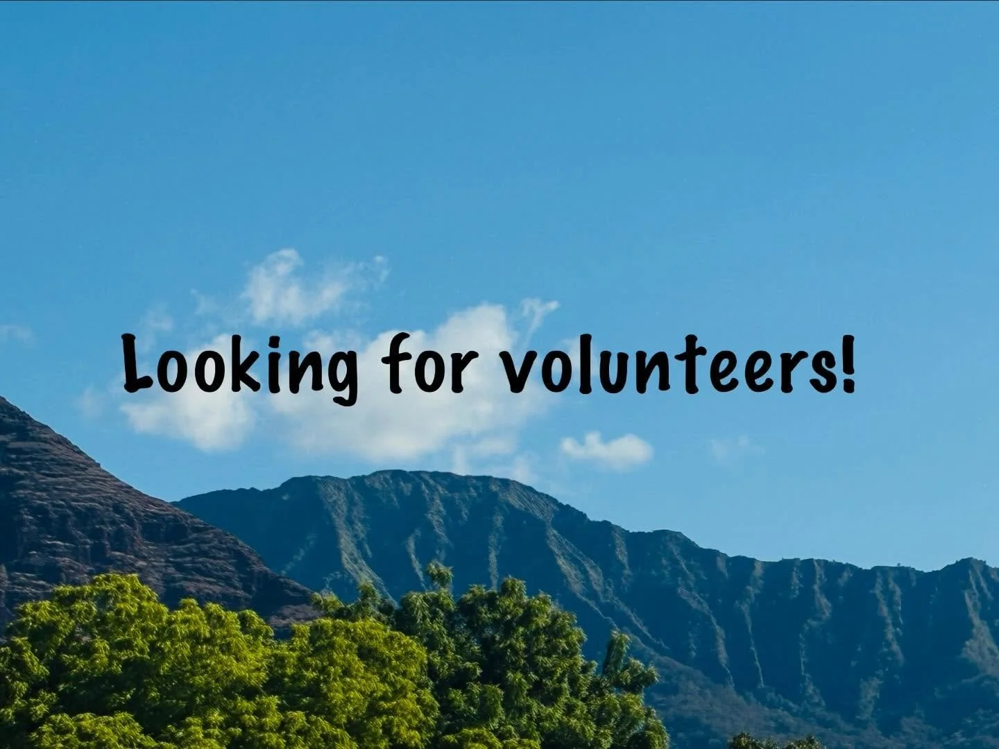 Aloha! As our busy summer months are approaching we are looking for volunteers (preferably married couples) to help us  at Pu&rsquo;u Kahea Conference Center for the months of May, June, and July (yes this year!). We are looking for self starters tha