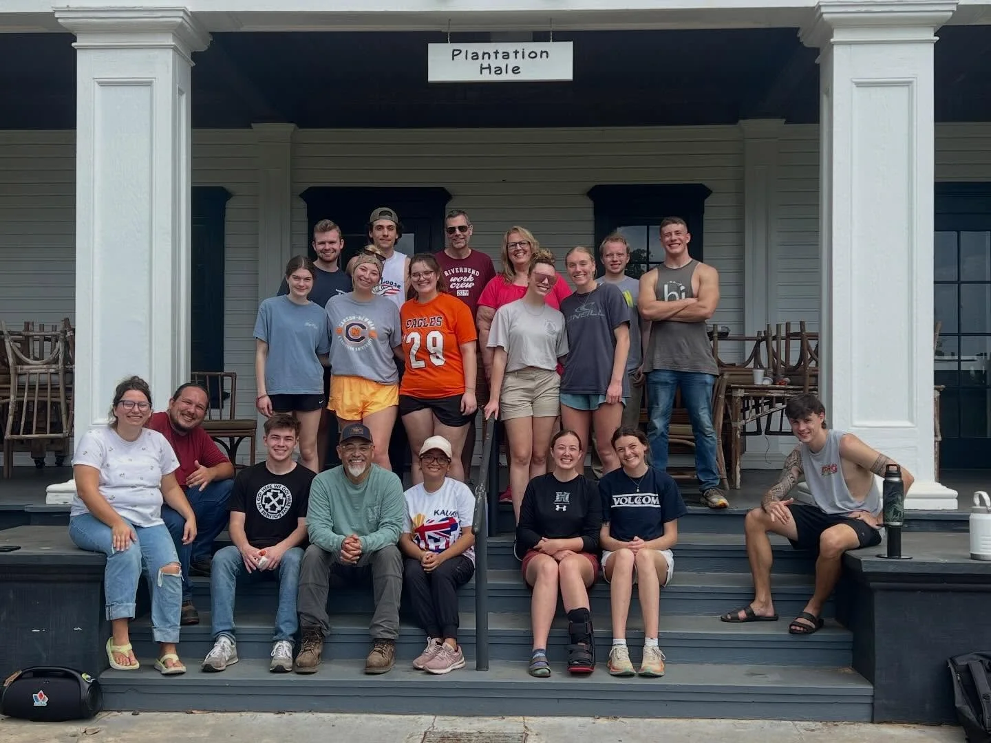 Late post: Thankful for our Oahu BCM that brought out 2 mission teams in March, Carson Newman University from Tennessee and LSU from Louisiana. Both groups helped us clear a ton of brush down in the prayer garden and along fence lines. What a blessin