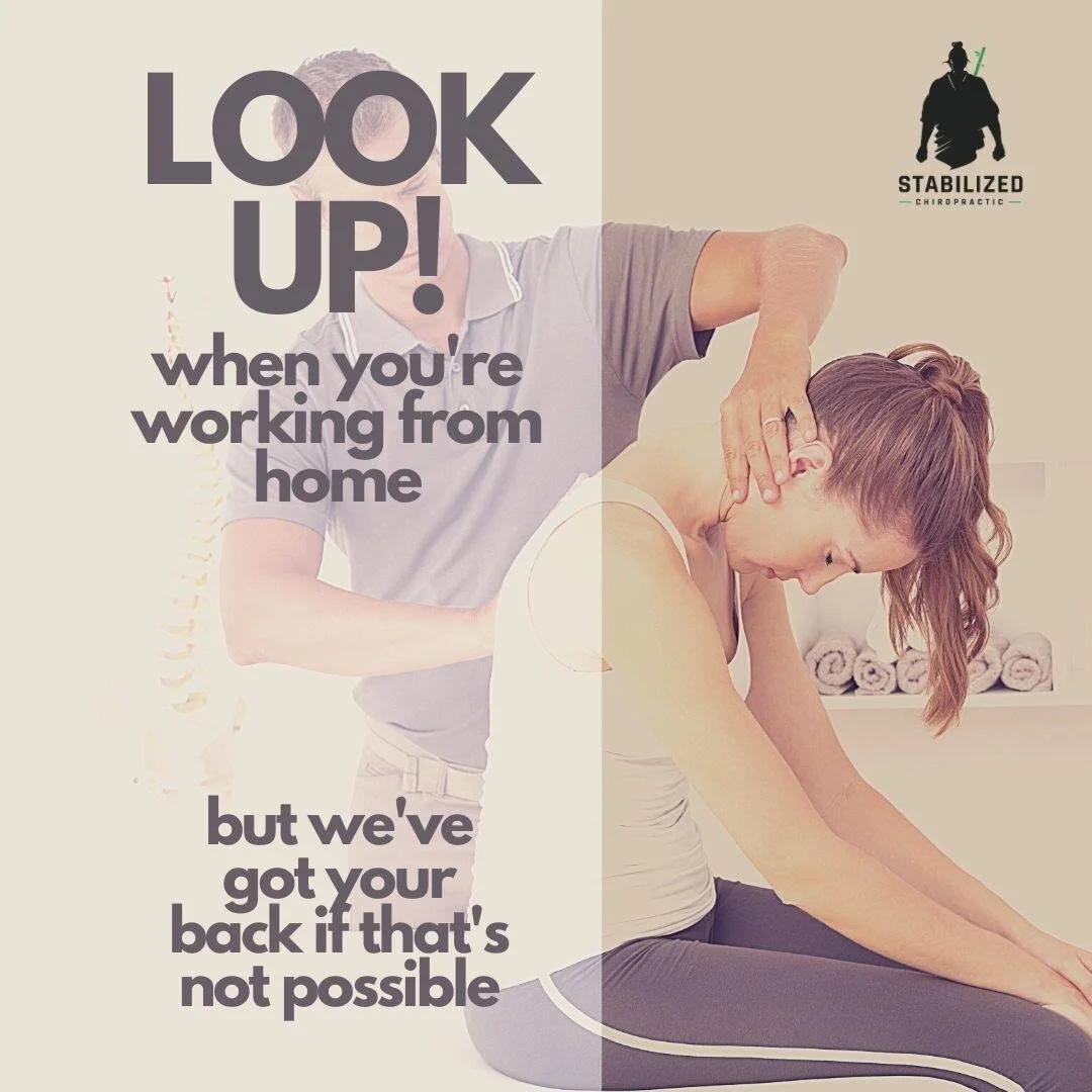 Working from home poses all sorts of ergonomic challenges. First task is to raise your computer screen so you can look up and not down.
If that's not possible - we've got your back.
#chiropractor #happyspinehappylife #marin