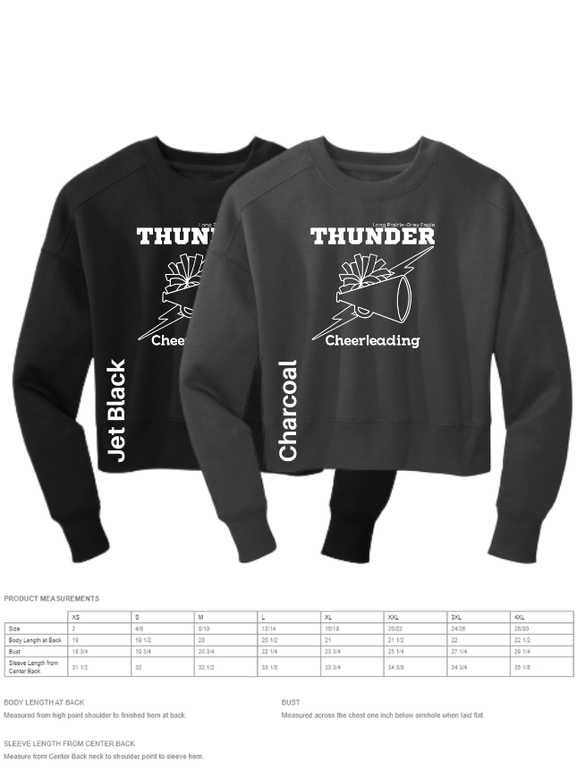 District Women's Perfect Weight Fleece Cropped Crewneck