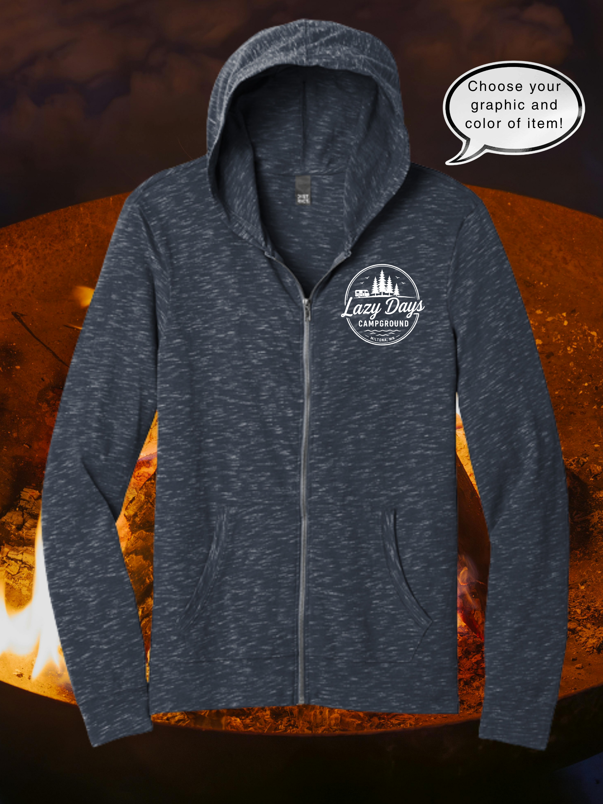 Lazy Days Campground District® Medal Full-Zip Hoodie