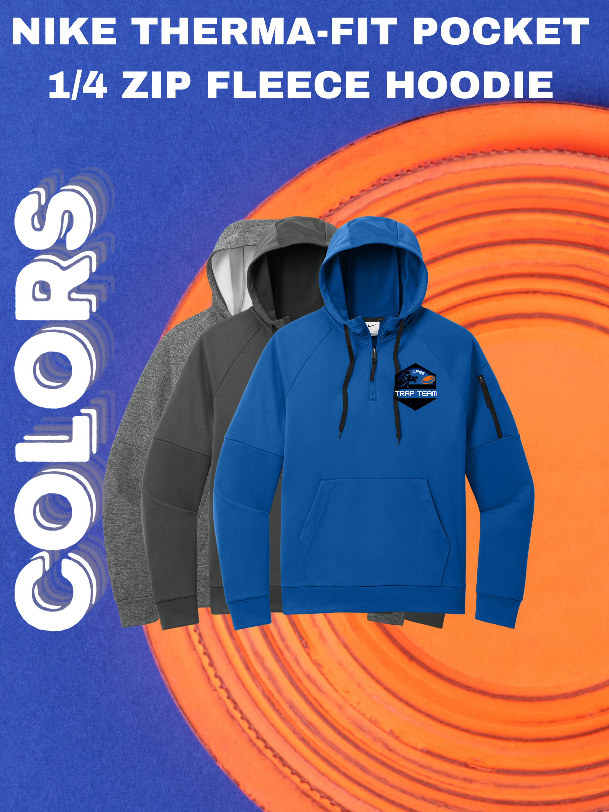 2026 LPGE Trap Team Nike Therma-FIT Pocket 1/4-Zip Fleece Hoodie