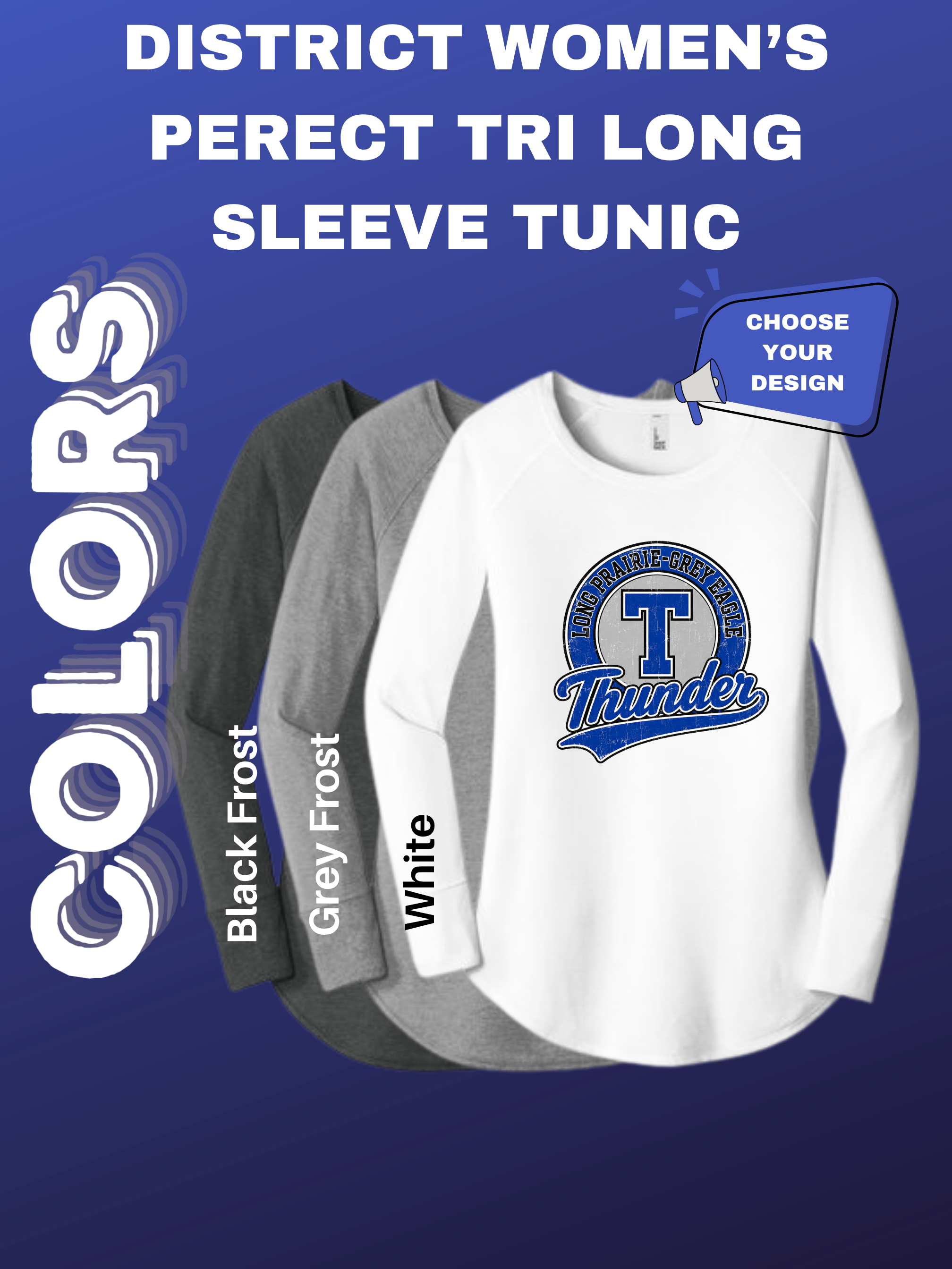 District Women’s Perfect Tri Long Sleeve Tunic Tee