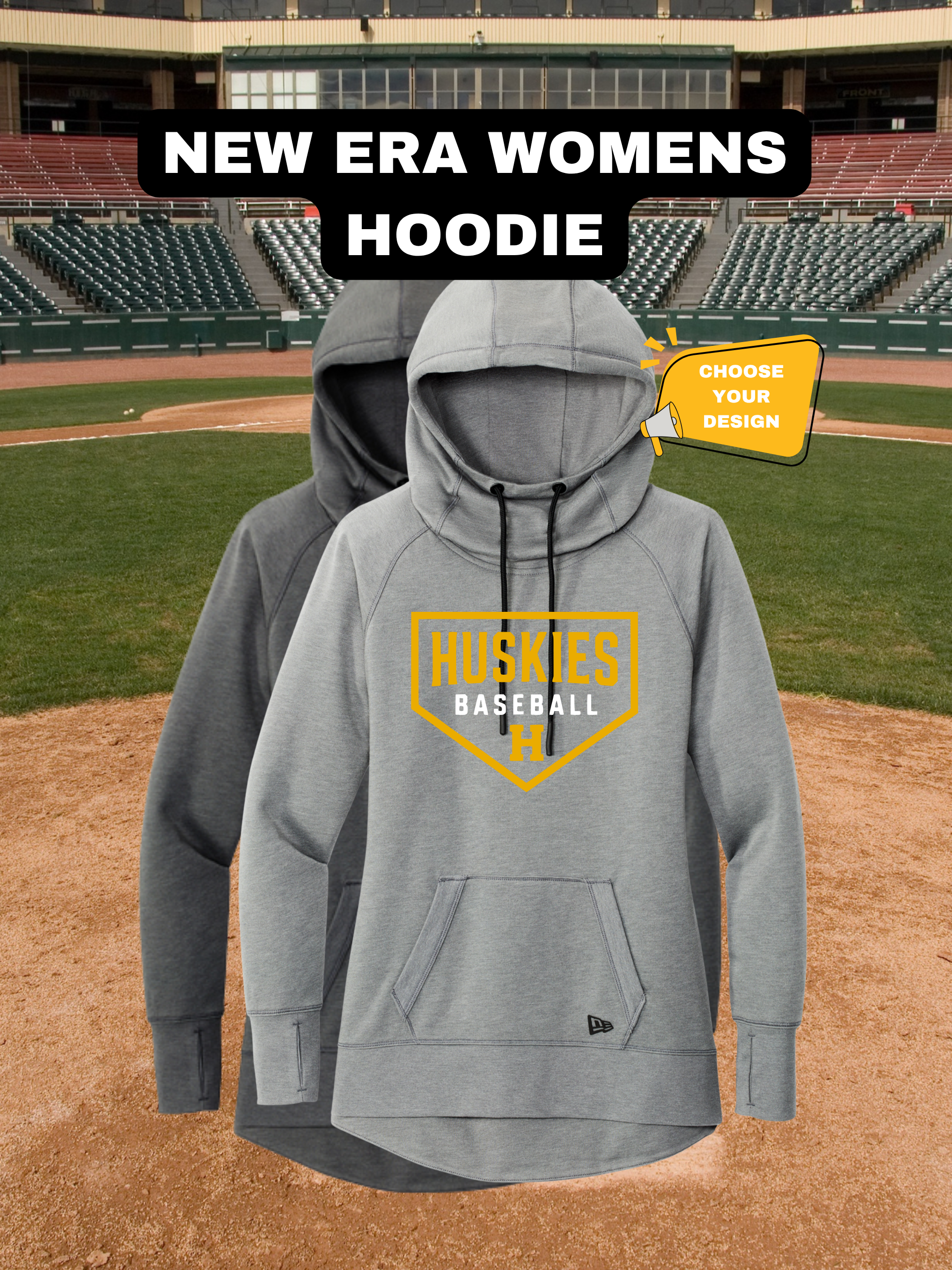 New Era Women's Tri-blend Fleece Pullover Hoodie