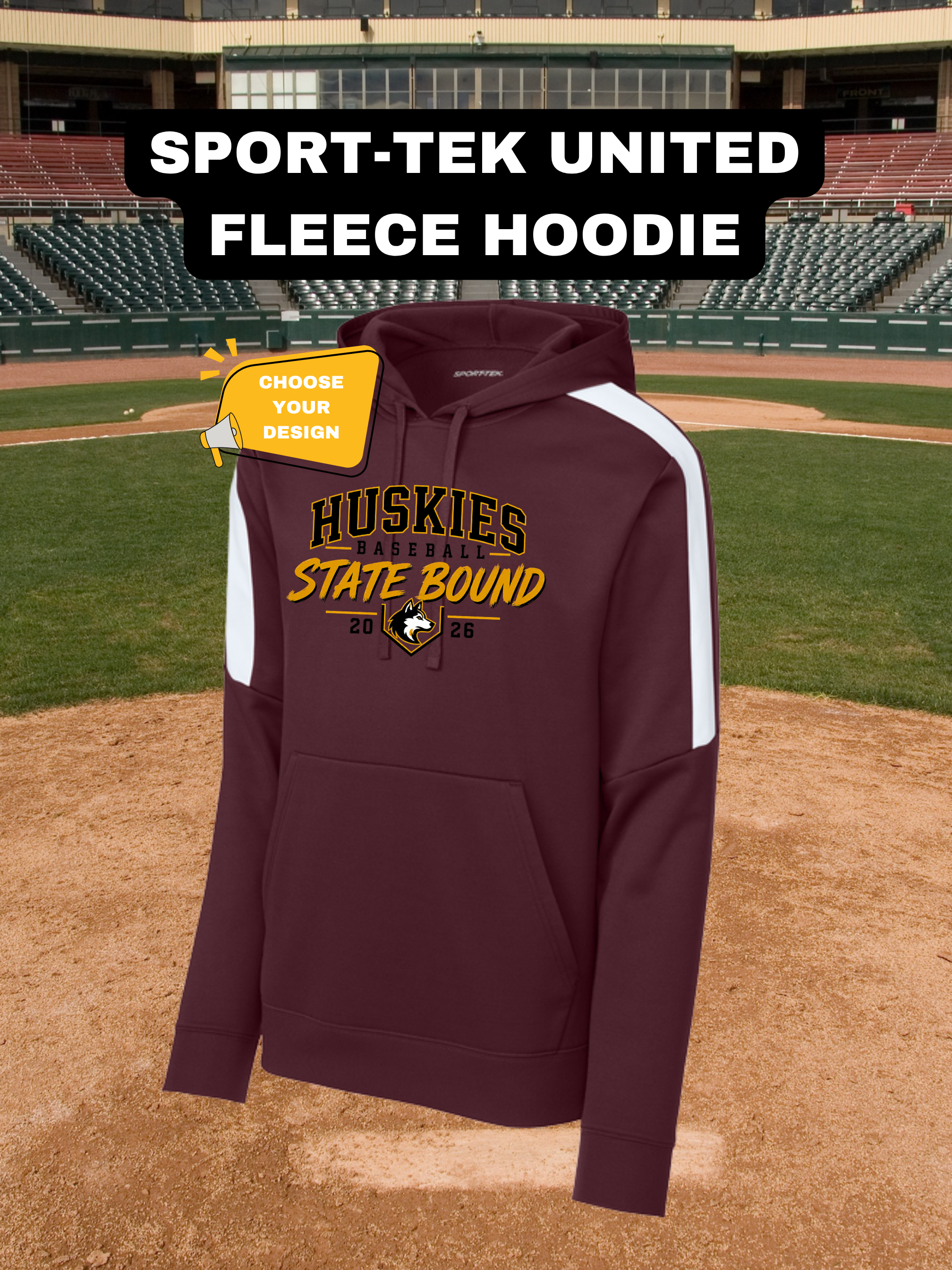 Adult Sport-Tek® Sport-Wick® Fleece United Pullover Hoodie